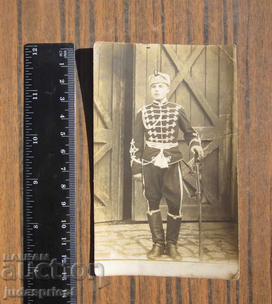 Auction Kingdom of Bulgaria military photo Bulgarian Guardsman with a sword Auction Kingdom of Bulgaria military photo Bulgarian Guardsman with a sword