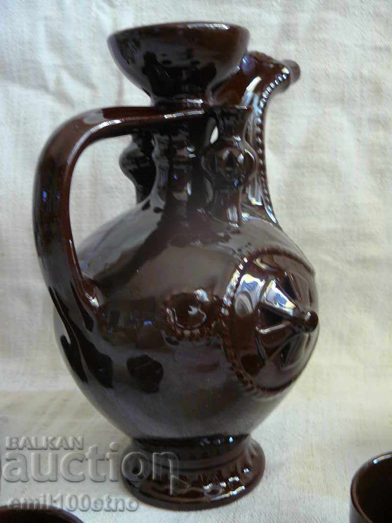 Delivery of Service for heated brandy Bulgarian ceramics Delivery of Service for heated brandy Bulgarian ceramics