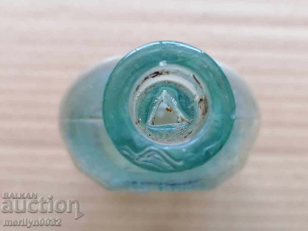 Стара бутилка, немско шише с надписи - 6