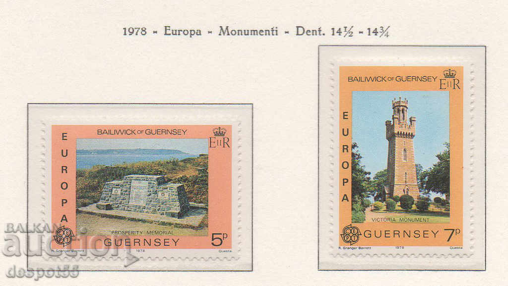 1978. Гуернсей. Европа - Монументи.