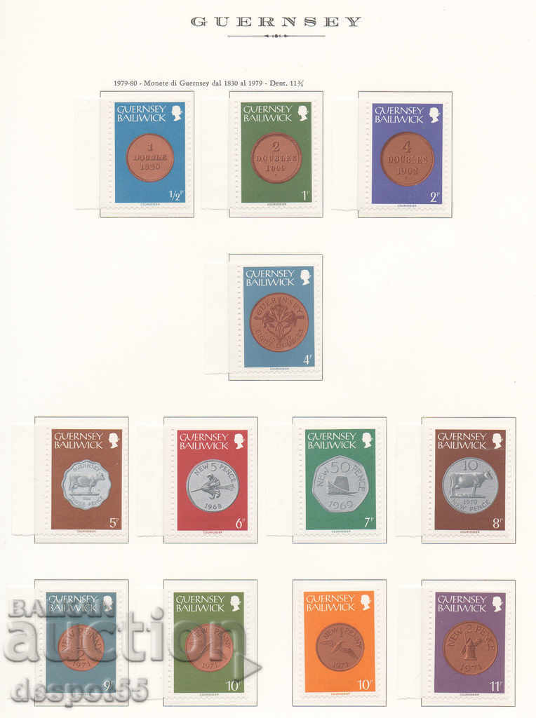 1979-80. Гуернсей. Монети в Гуернсей от периода 1830-1979 г.