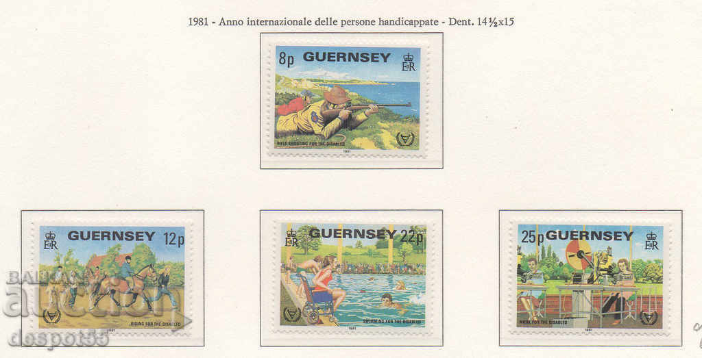 1981. Guernsey. Διεθνές Έτος Ατόμων με Αναπηρία.