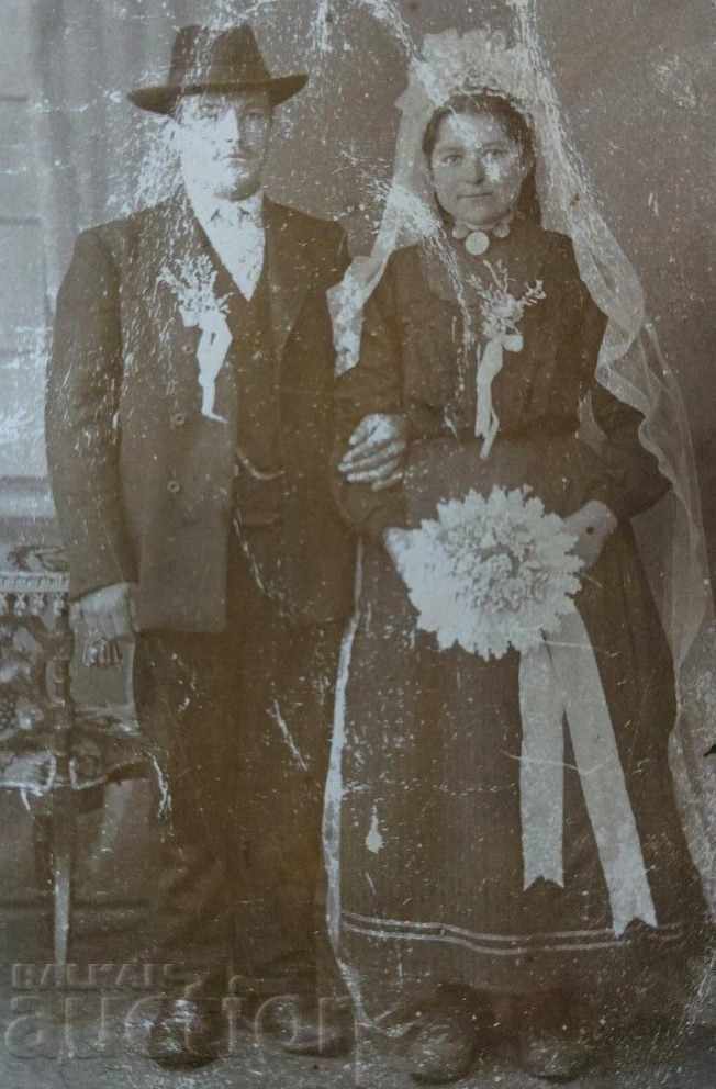 OLD WEDDING PHOTO PHOTO PRINCIPALITY OF BULGARIA
