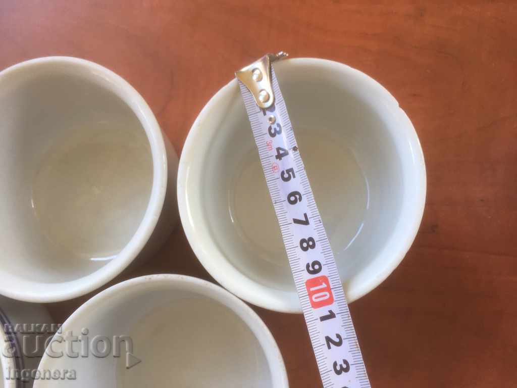 Auction  PORCELAIN CUP BULGARIA FROM THE EARLY SOC.-9 PCS