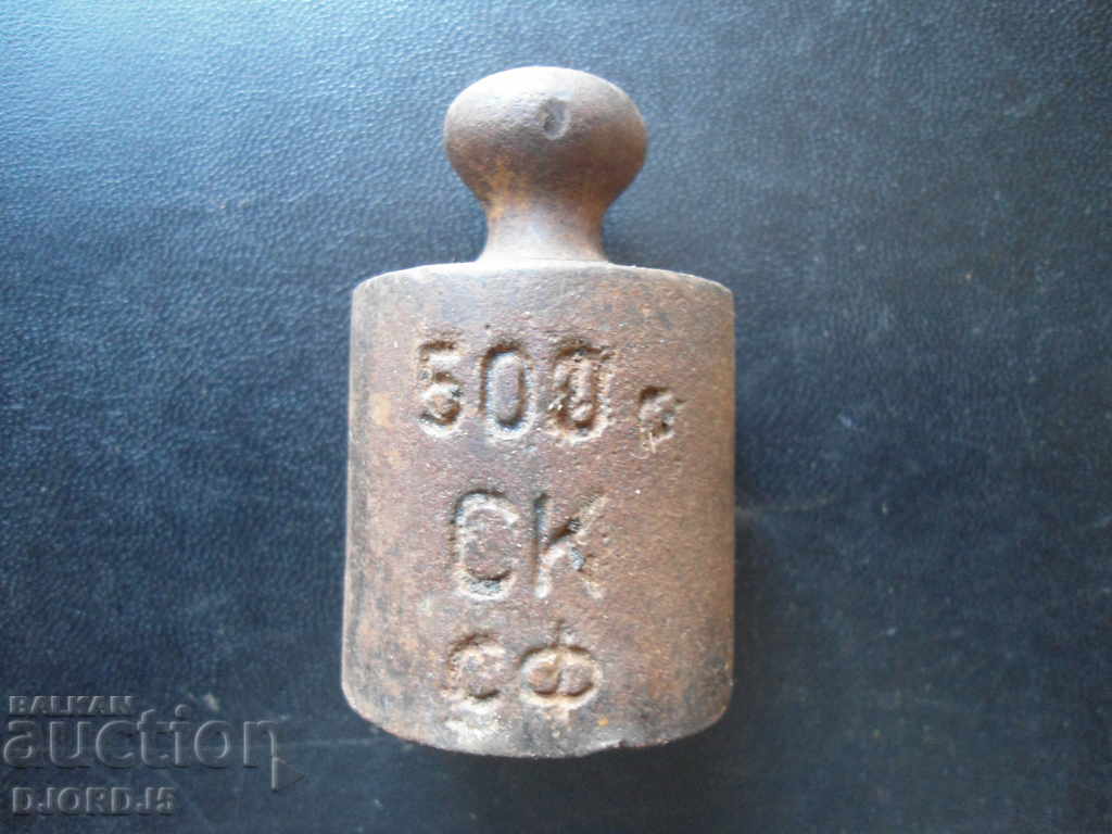 Old weight, mace, 0.500 kg