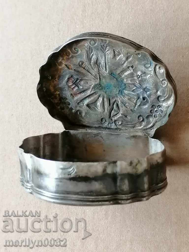 Snuffbox Pasha Mirali Silver 900/1000 Ottoman Crest - 5 Snuffbox Pasha Mirali Silver 900/1000 Ottoman Crest - 5