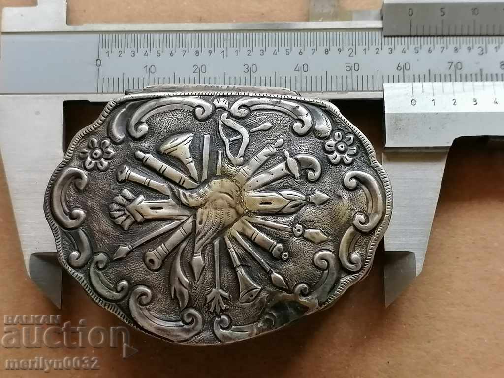 Snuffbox Pasha Mirali Silver 900/1000 Ottoman Crest - 7 Snuffbox Pasha Mirali Silver 900/1000 Ottoman Crest - 7