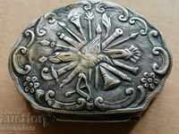 Passion box of Pasha Miralay silver 900/1000 Ottoman coat of arms