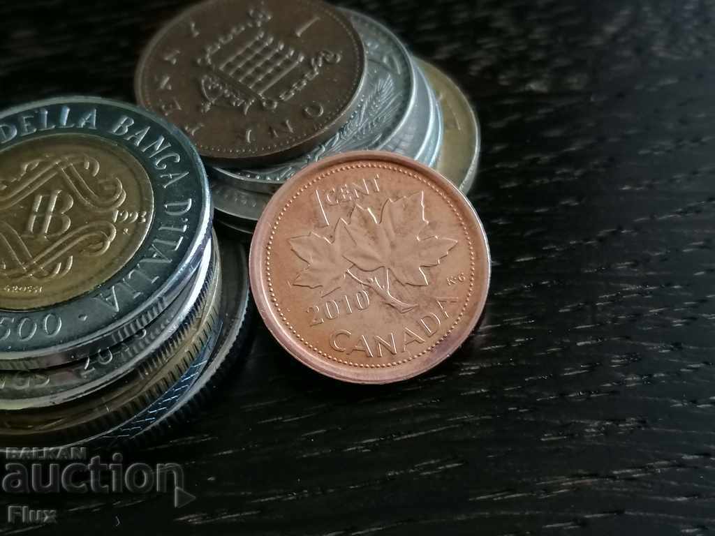 Монета - Канада - 1 цент | 2010г.