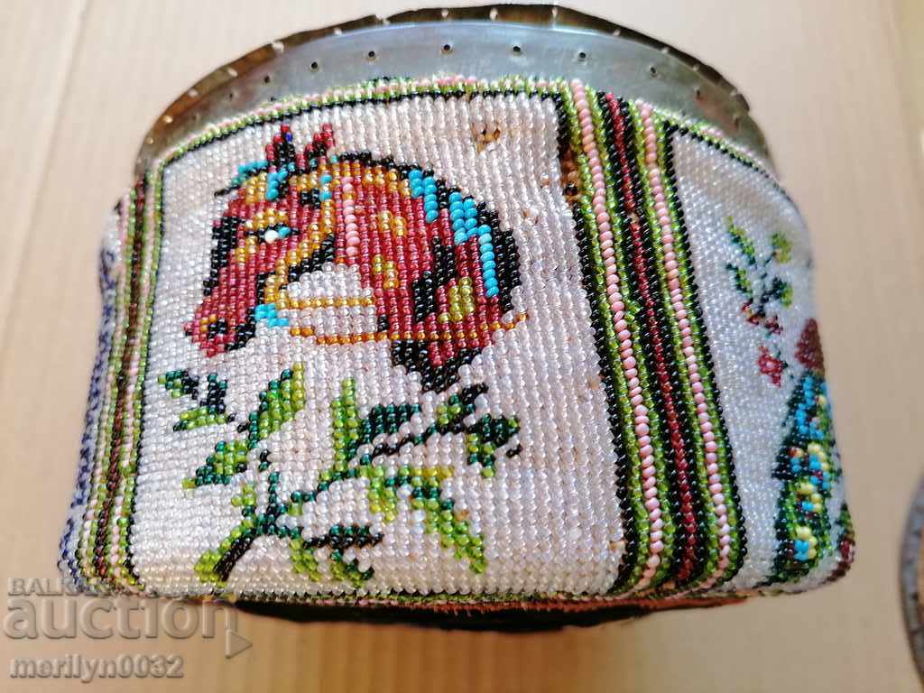 Old box with a message from the Macedonian urn bead 1902 - 6 Old box with a message from the Macedonian urn bead 1902 - 6