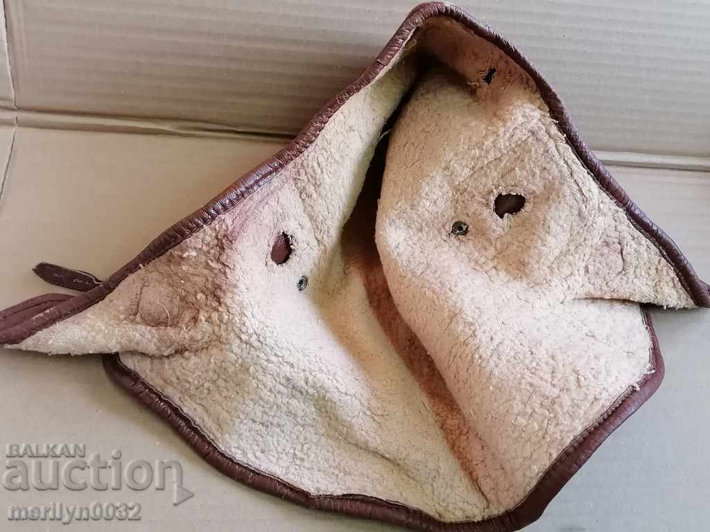 German parachute bonnet motorcycle leather helmet Wehrmacht - 5 German parachute bonnet motorcycle leather helmet Wehrmacht - 5