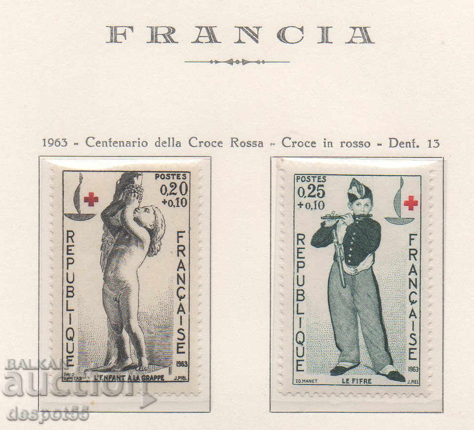 1963. Γαλλία. Ερυθρός Σταυρός.