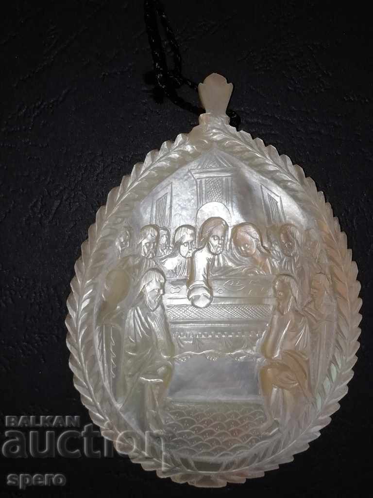 Auction  Panagia. Mother of pearl.