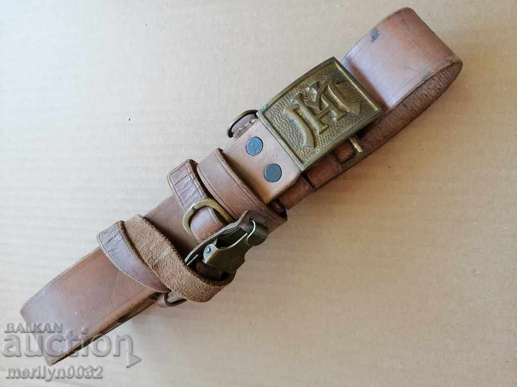 Ζώνη λοχίας με πόρπη People's Militia 40-50s NRB με τιμή 104.00 BGN | € 53.17 Ζώνη λοχίας με πόρπη People's Militia 40-50s NRB με τιμή 104.00 BGN | € 53.17