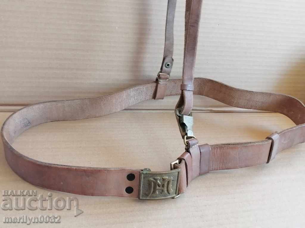 Παράδοση Ζώνη λοχίας με πόρπη People's Militia 40-50s NRB Παράδοση Ζώνη λοχίας με πόρπη People's Militia 40-50s NRB