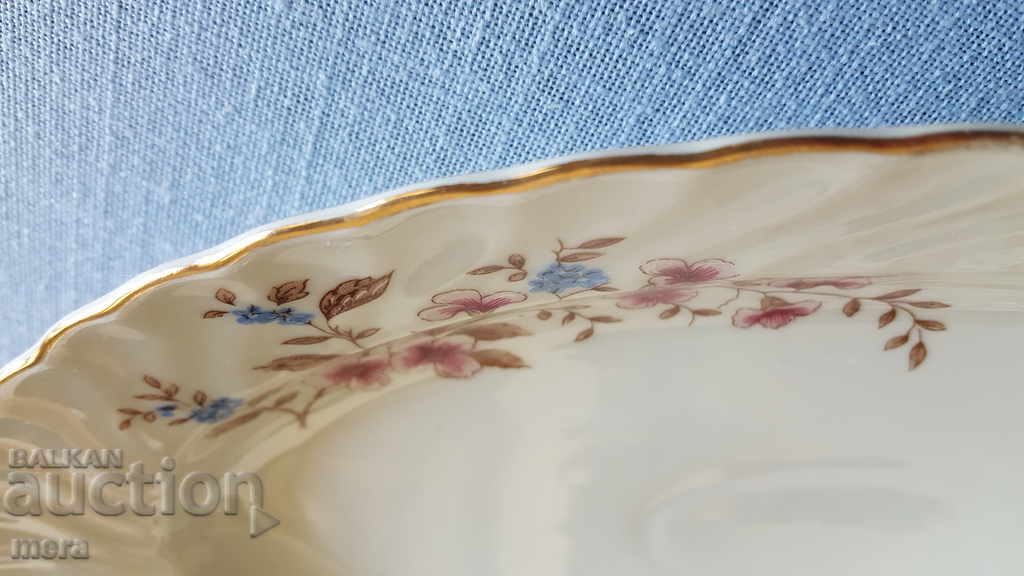 Auction  Large porcelain elliptical plateau - Kitka - Novi Pazar