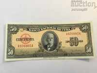 Cuba 50 pesos 1950. R.81a UNC