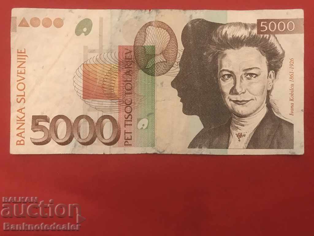 Σλοβενία 5000 τολάρια 1993 Επιλογή 19 Ref 8342