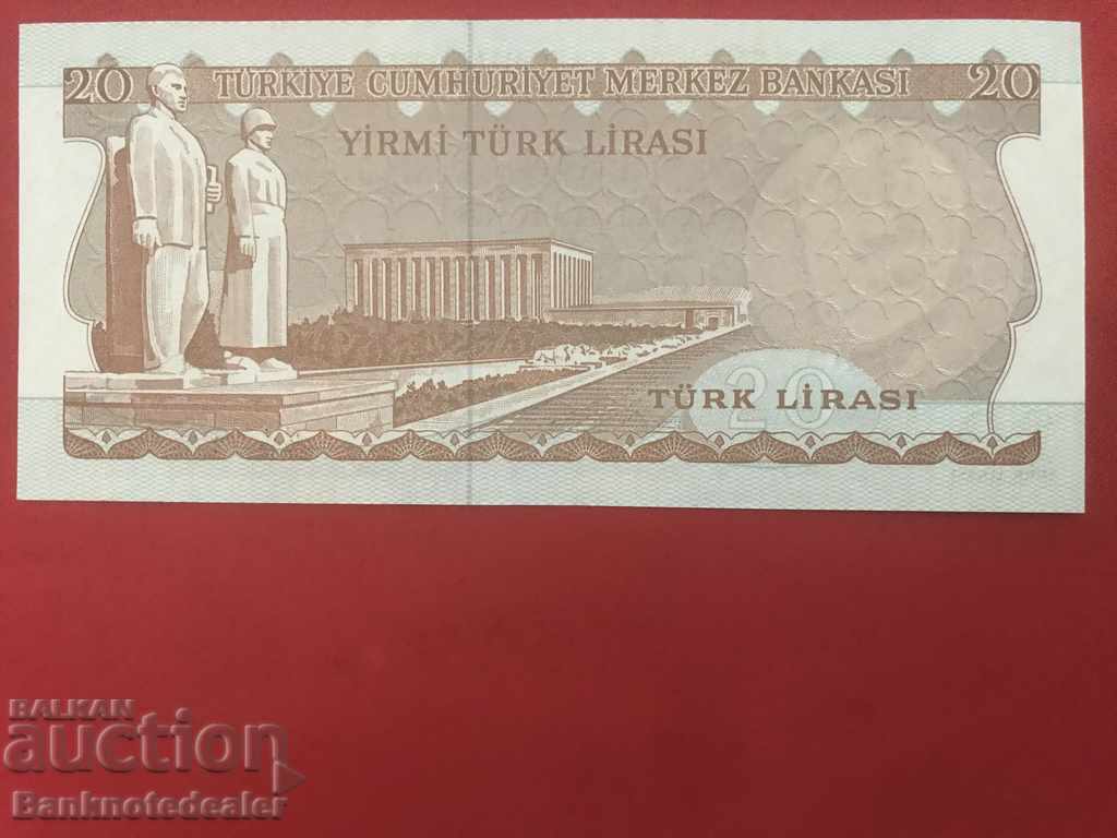 Turkey 20 lira 1974 pick 187a Ref 5558 UNC with price 8.00 BGN | € 4.09 Turkey 20 lira 1974 pick 187a Ref 5558 UNC with price 8.00 BGN | € 4.09