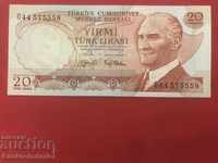 Turkey 20 lira 1974 pick 187a Ref 5558 UNC
