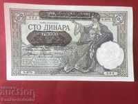 Iugoslavia 100 Dinari 1941 Pick 23 Ref 5093 UNC