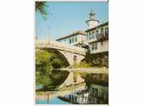 Ταχυδρομική κάρτα Βουλγαρία Tryavna Παλιά γέφυρα και Πύργος ρολογιού1