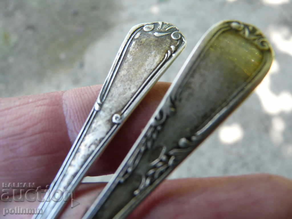 French silver spoons - 5 French silver spoons - 5