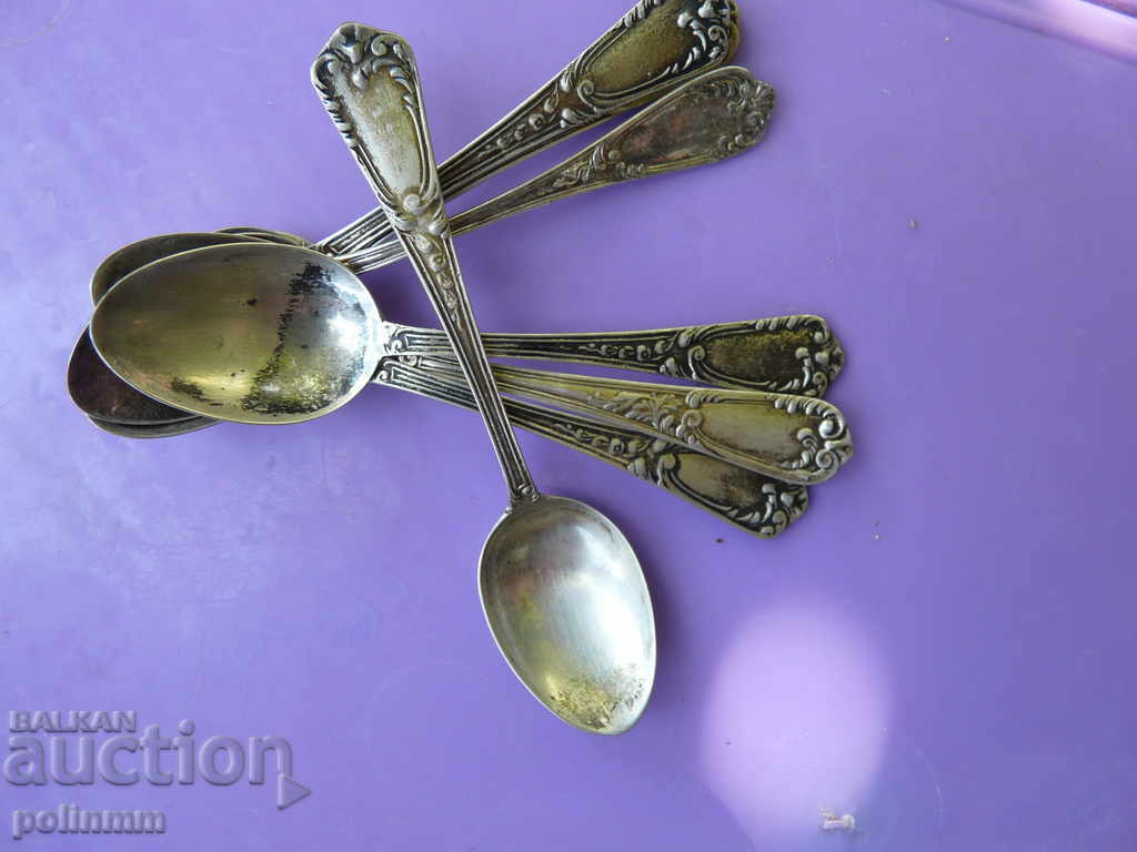 French silver spoons - 6 French silver spoons - 6