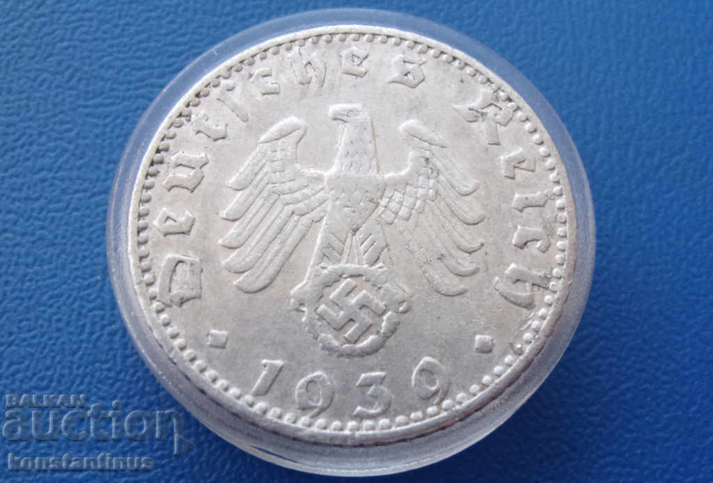 Germany III Reich 50 Pfeif 1939 J Rare with price € 12.78 | 25.00 BGN