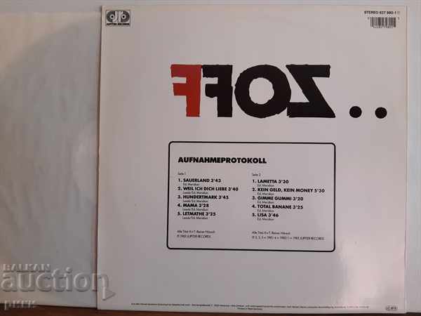 Zoff - Bis Die Tage 1983 with price 15.00 BGN | € 7.67 Zoff - Bis Die Tage 1983 with price 15.00 BGN | € 7.67