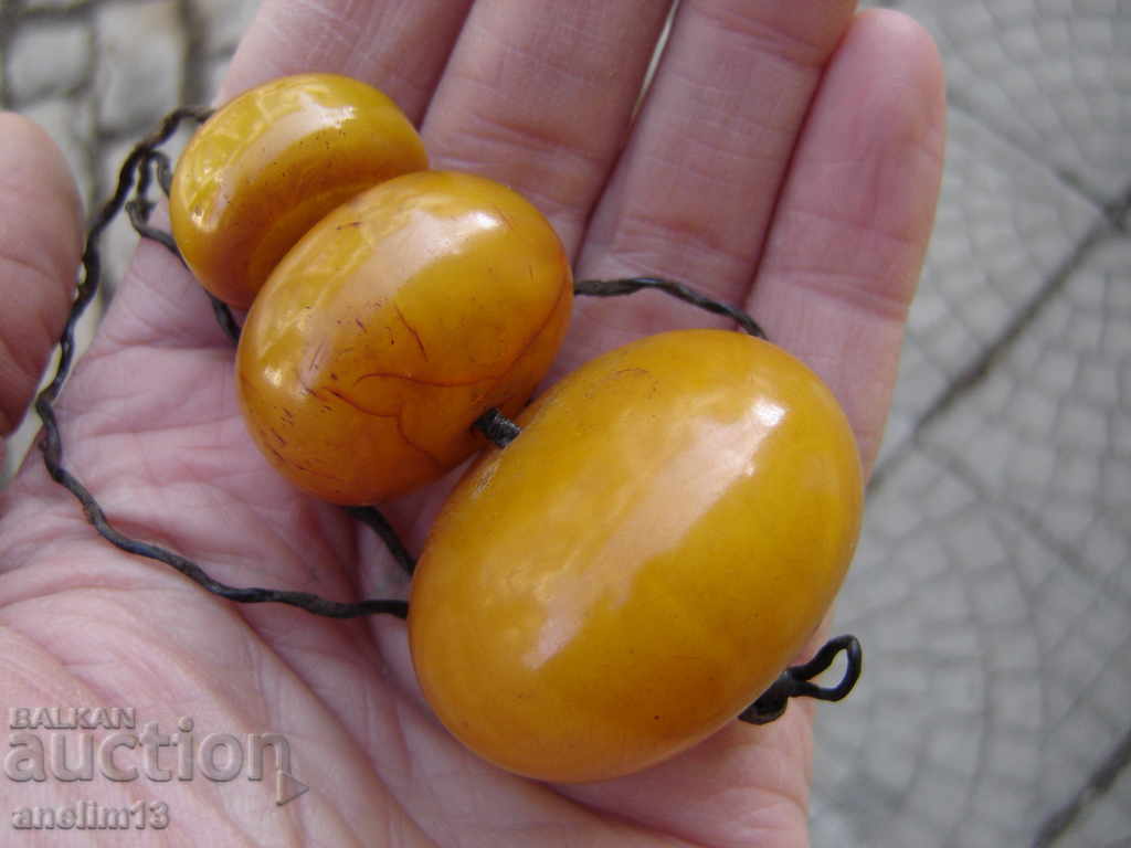 Old Amber Bakelite Necklace