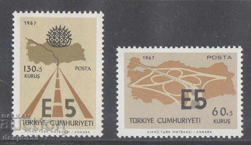 1967. Turkey. Opening of motorway E 5.