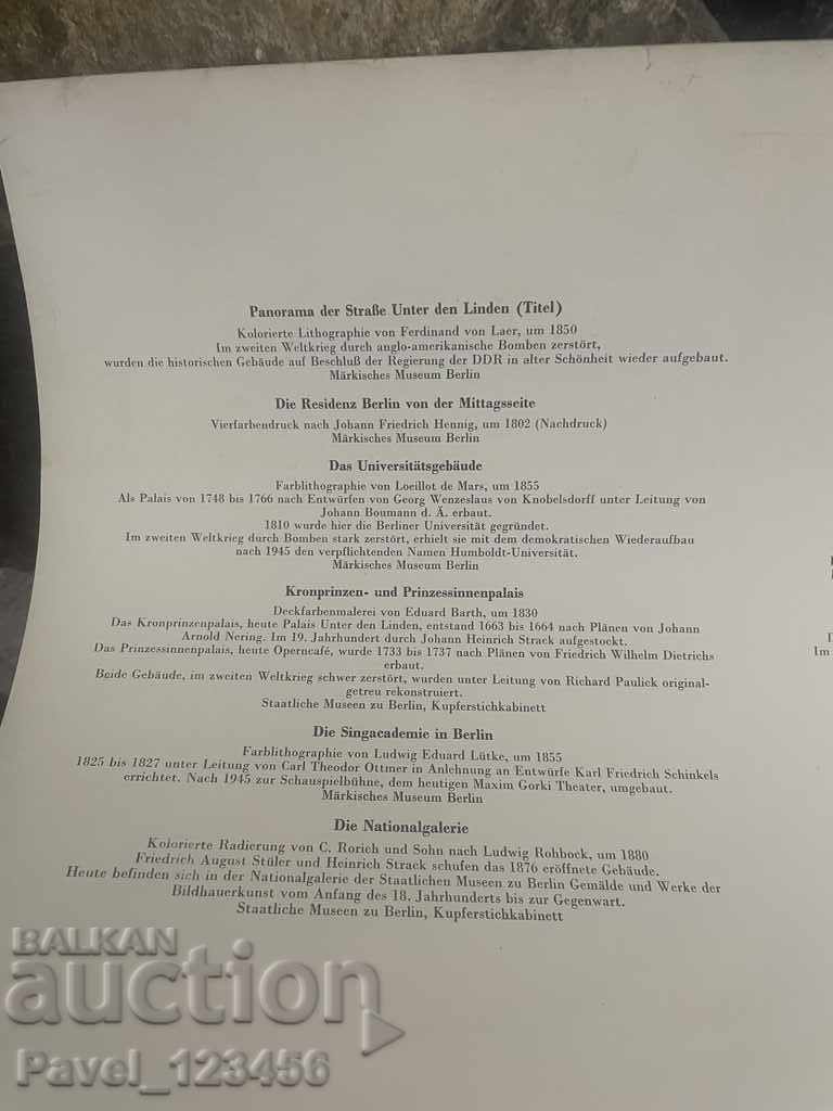 Delivery of altberliner city views