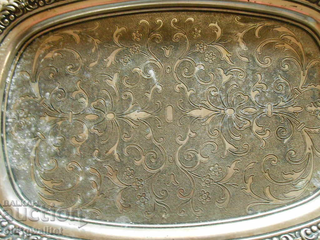 TRAY - ornaments, probably silver plated, very impressive with price 299.00 BGN | € 152.88