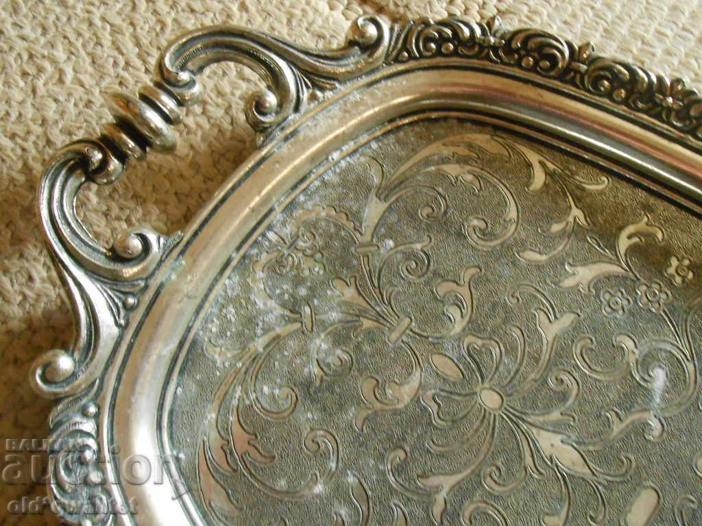 Delivery of TRAY - ornaments, probably silver plated, very impressive