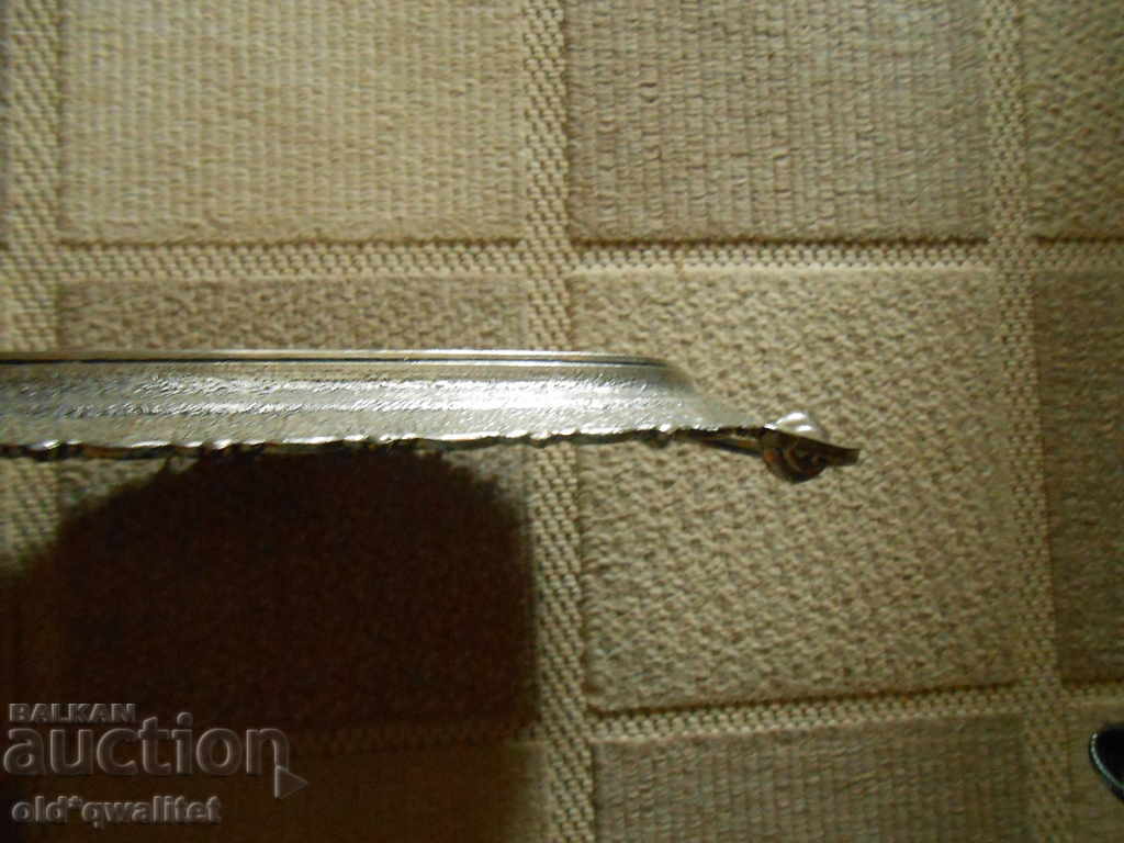 TRAY - ornaments, probably silver plated, very impressive - 7