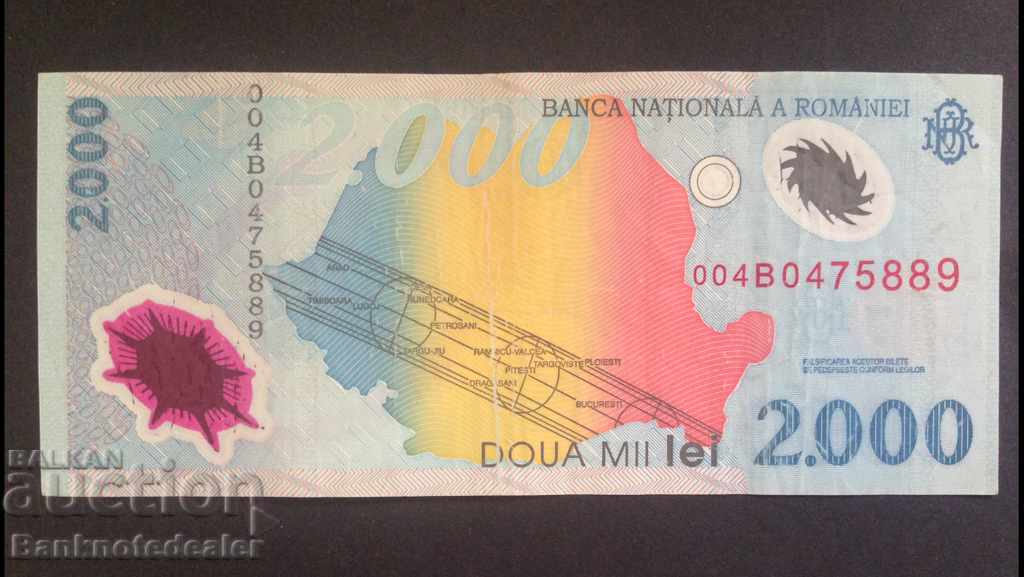 Romania 2,000 lei 2000 Pick 109a Ref 5889