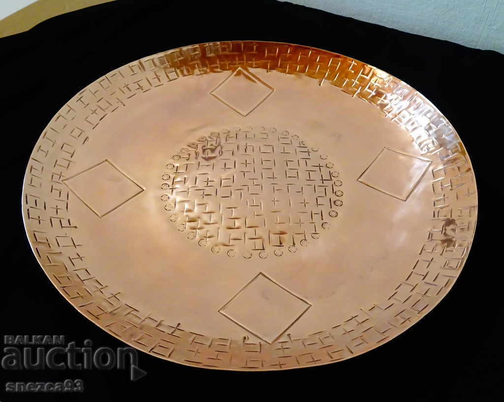 Copper fruit bowl, salad bowl, bowl 40 cm, 1 kg - 7 Copper fruit bowl, salad bowl, bowl 40 cm, 1 kg - 7