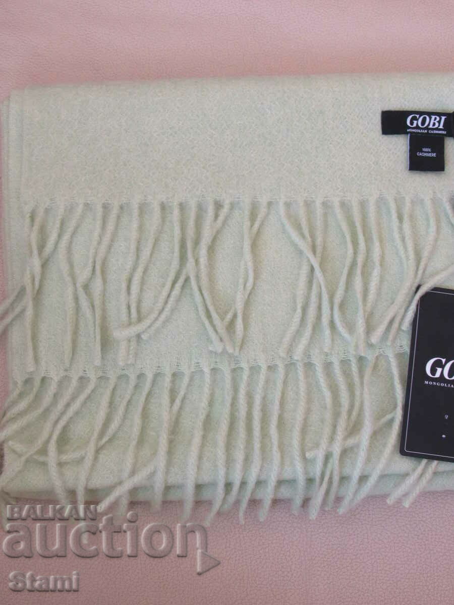 Fine scarf 100% cashmere, mint color, Mongolia - 6