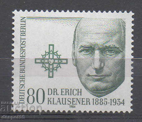 1984. Berlin. 50 de ani de la moartea doctorului Erich Klaus.