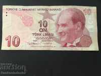 Turcia 10 Lirasi 1970 (2009) Pick 223 Ref 4720