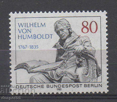 1985. Berlin. 150 years since the death of Wilhelm Frier von Humboldt