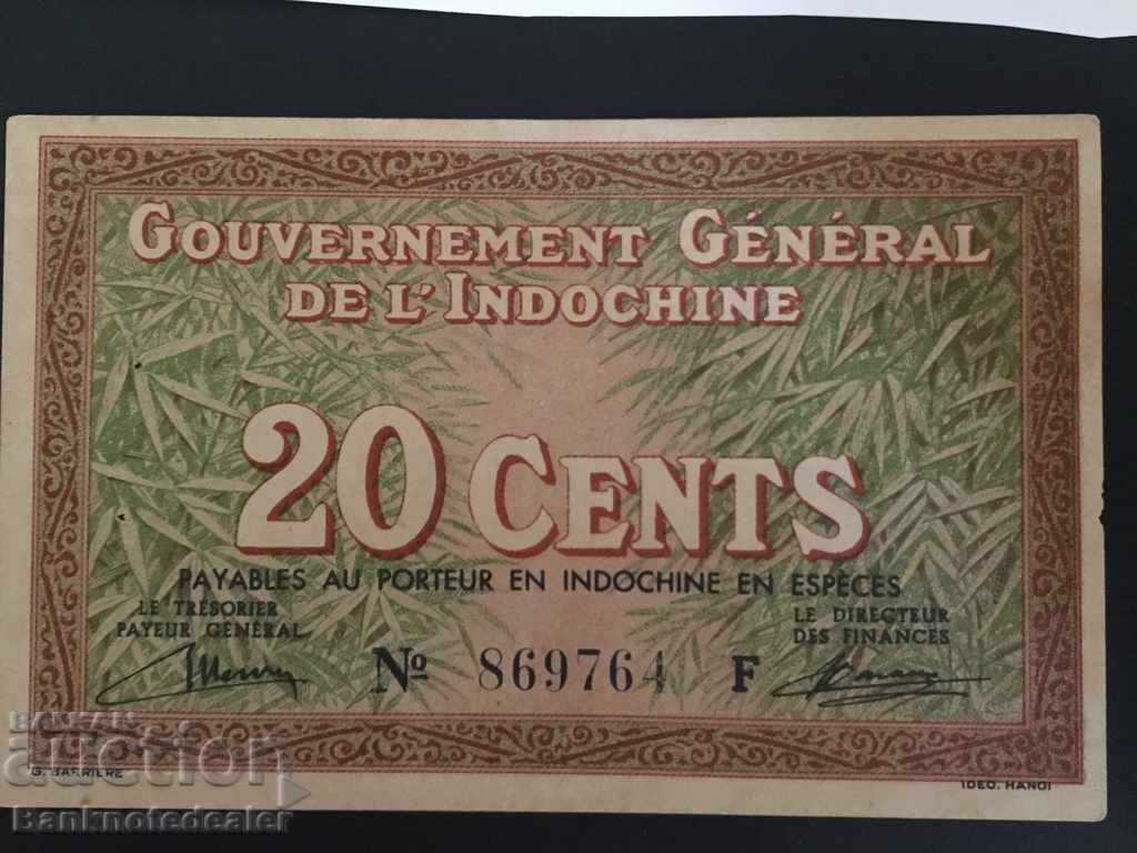 French Indo-China 20 cent 139 Pick 86a Ref 6504 hard to find with price 250.00 BGN | € 127.82 French Indo-China 20 cent 139 Pick 86a Ref 6504 hard to find with price 250.00 BGN | € 127.82