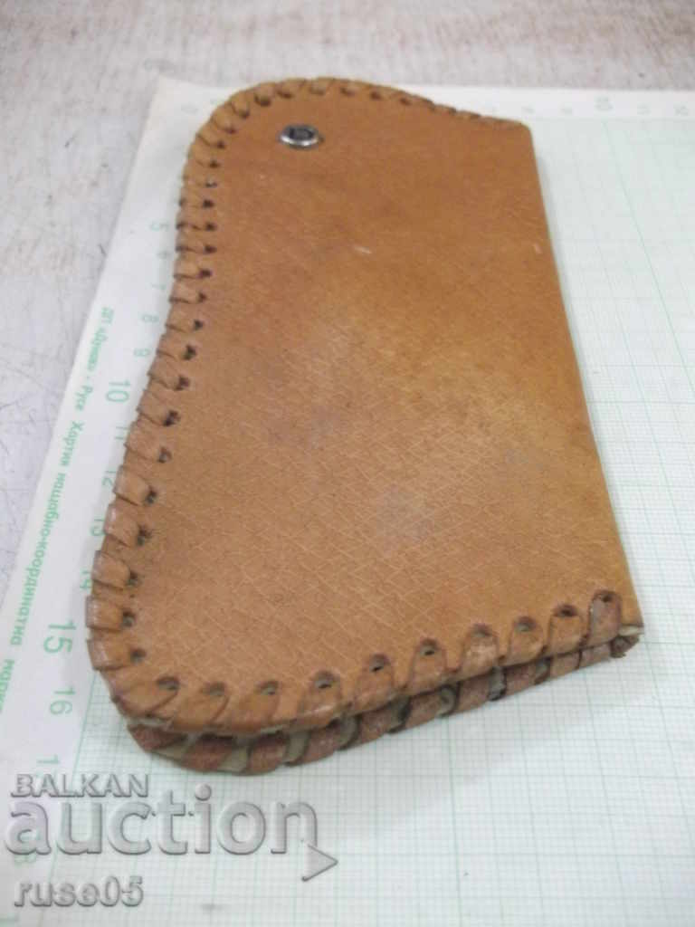 Glasses case old genuine leather from "SBH" store - 5