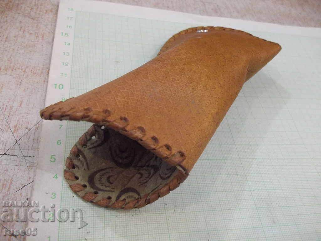 Glasses case old genuine leather from "SBH" store - 7