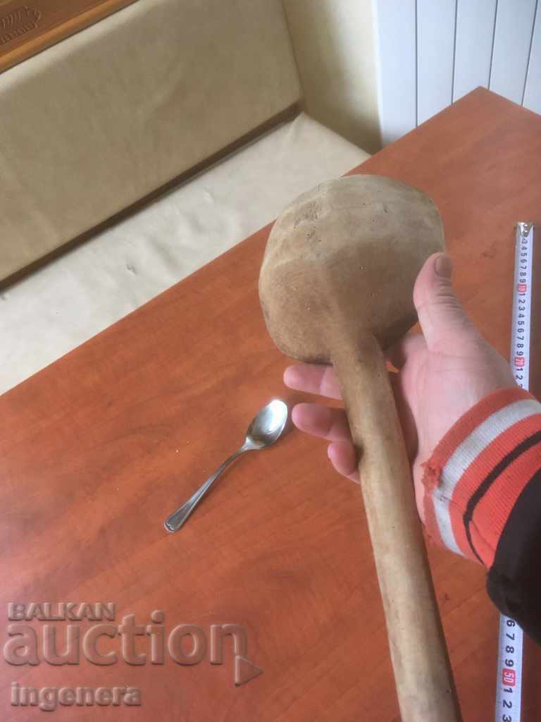 Auction WOODEN SPOON HUGE ANCIENT Auction WOODEN SPOON HUGE ANCIENT