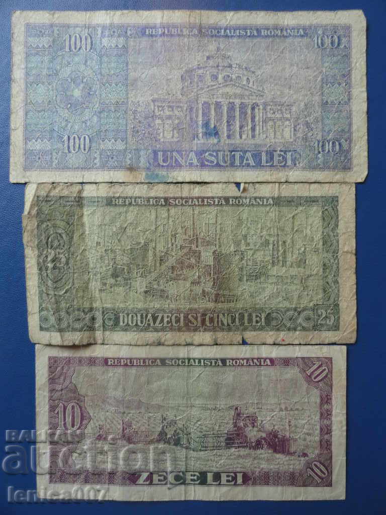 Romania 1966 - 10, 25 and 100 lei with price 5.30 BGN | € 2.71 Romania 1966 - 10, 25 and 100 lei with price 5.30 BGN | € 2.71