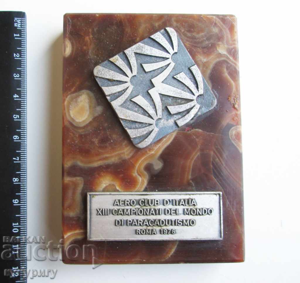 Δημοπρασία Παλαιό σήμα πλάκας XIII Παγκόσμιο Πρωτάθλημα αλεξιπτωτιστών