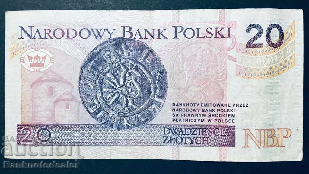 Poland 20 Zlotych 1994 Pick 174 Ref 7301 with price 25.00 BGN | € 12.78 Poland 20 Zlotych 1994 Pick 174 Ref 7301 with price 25.00 BGN | € 12.78