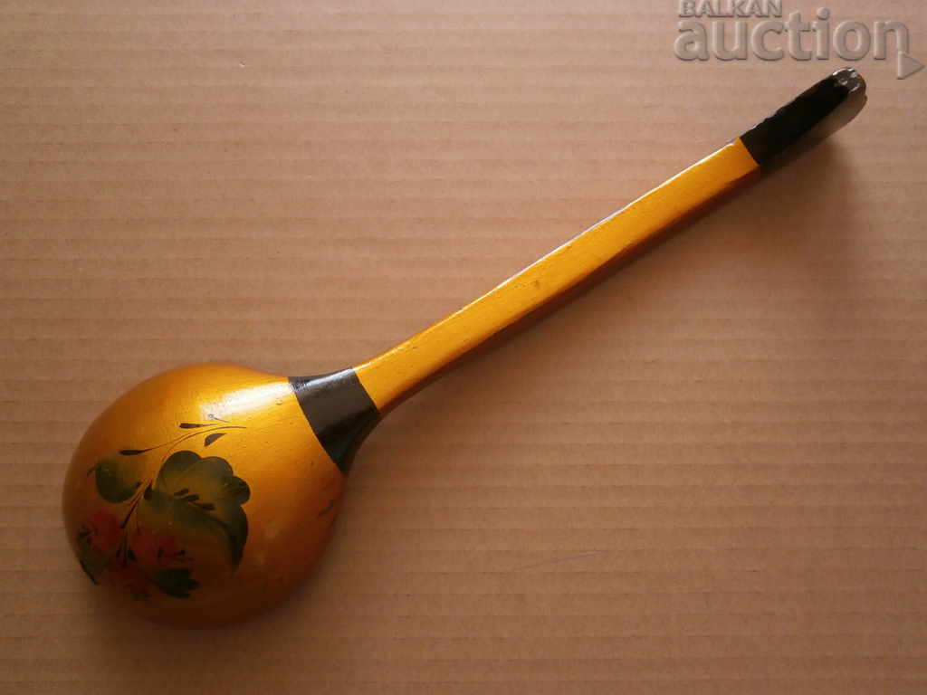 Παράδοση Μεγάλο βαμμένο ξύλινο κουτάλι Παράδοση Μεγάλο βαμμένο ξύλινο κουτάλι